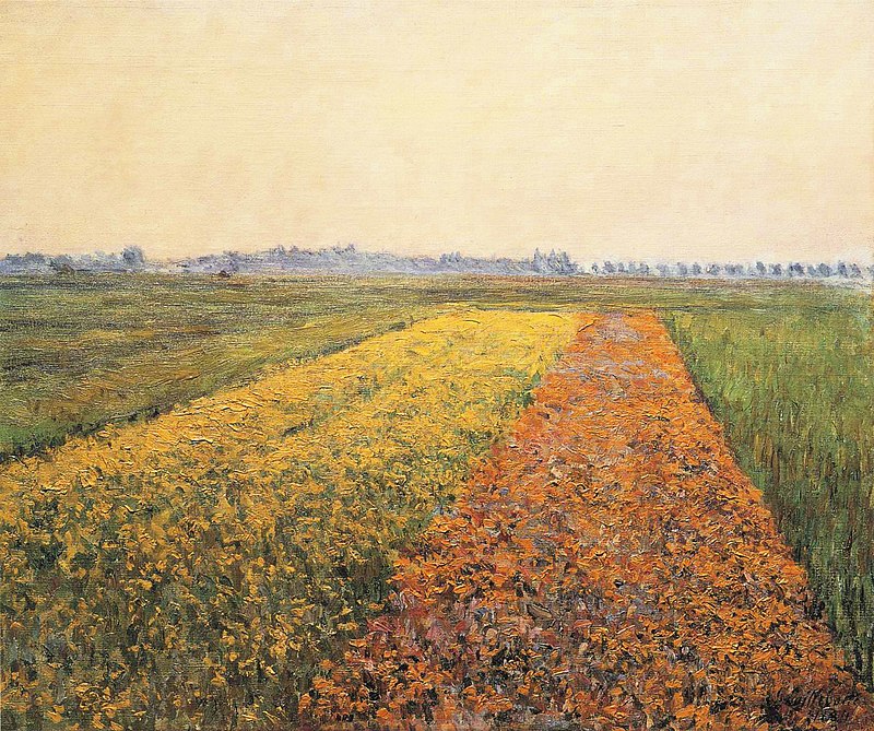 gustave caillebotte: Gustave Caillebotte, The Yellow Fields at Gennevilliers, 1884, Wallraf–Richartz Museum, Cologne, Germany.
