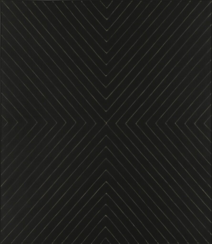 Frank Stella: Frank Stella, Zambezi, 1959, © Frank Stella / Artists Rights Society, (ARS), New York.
