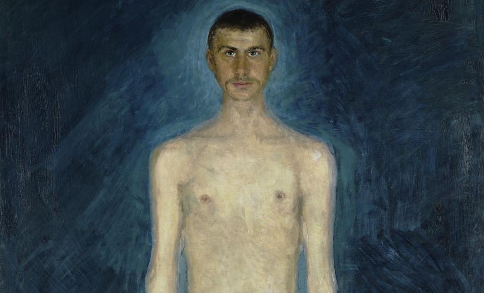 Art Censorship: Richard Gerstl, Semi-Nude Self-Portrait, 1904, Leopold Museum, Vienna, Austria. Detail.
