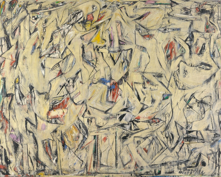 willem de kooning: Willem de Kooning, Excavation, 1950, oil on canvas, 81 in x 100 1/4 in, Art Institute of Chicago, Chicago, IL, USA.
