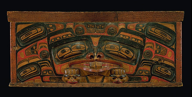 Charles Edenshaw: Charles Edenshaw, Bentwood Burial Chest, c.1870, pigment on wood, Canadian Museum of Civilization
