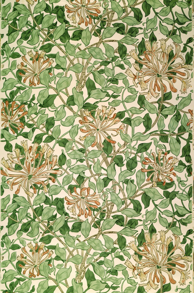 May Morris: May Morris, Honeysuckle wallpaper, 1883, William Morris Gallery, London, UK.
