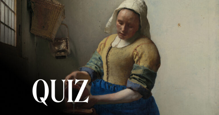 Johannes Vermeer, The Milkmaid, Rijksmuseum, Amsterdam, Netherlands.
