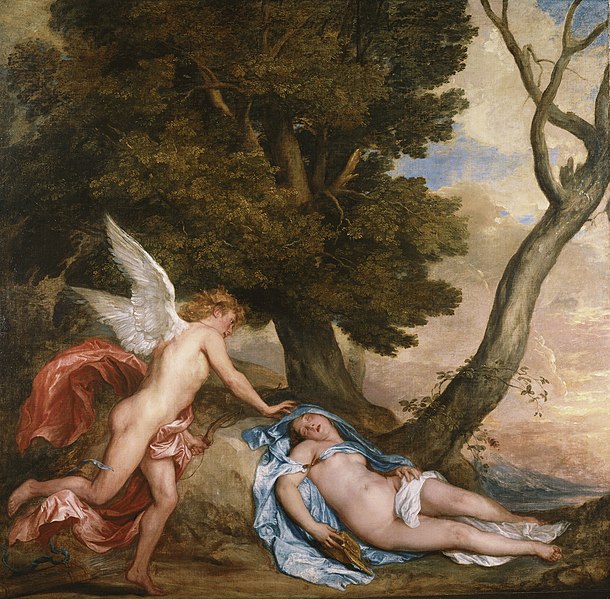 Anthony van Dyck: Anthony Van Dyck, Cupid and Psyche, 1639-1640, Royal Collection, Hampton Court Palace, London, UK.
