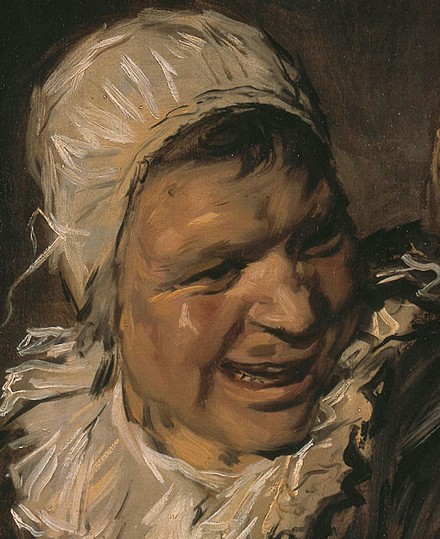 malle babbe: Frans Hals, Malle Babbe, 1640-1646, Gemäldegalerie, Staatliche Museen zu Berlin, Berlin, Germany. Detail.
