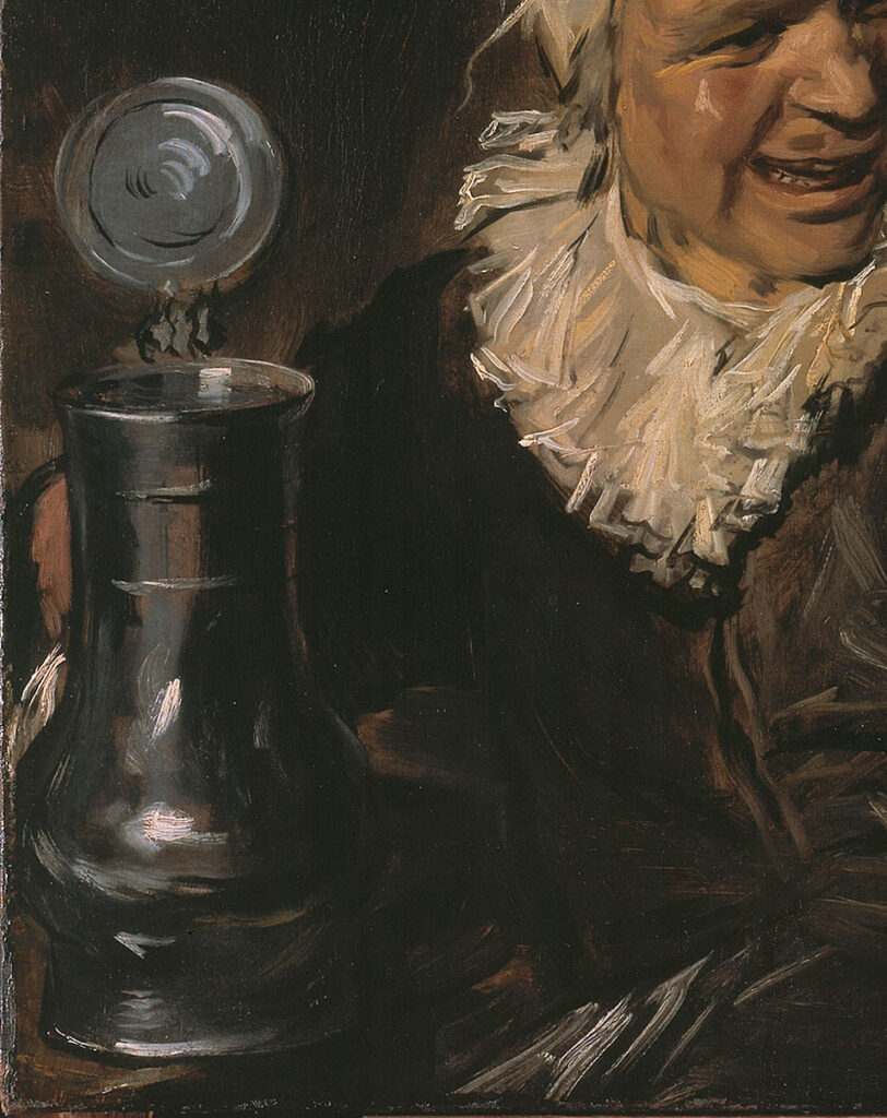 malle babbe: Frans Hals, Malle Babbe, 1640-1646, Gemäldegalerie, Staatliche Museen zu Berlin, Berlin, Germany. Detail.
