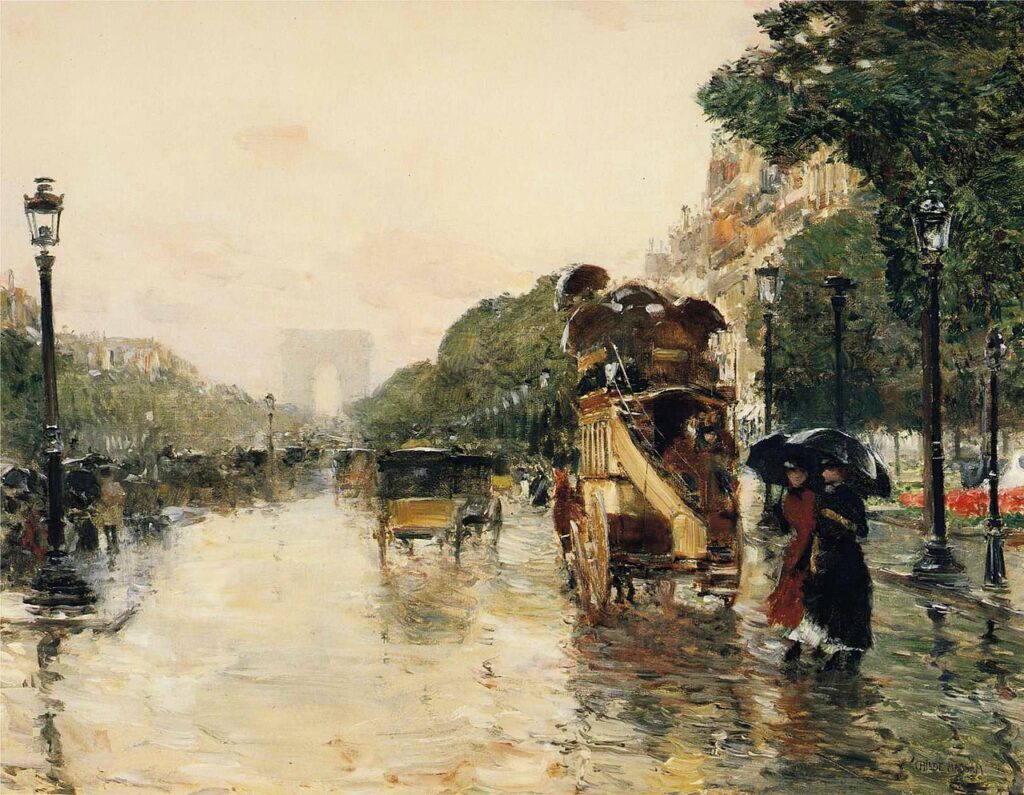 Childe Hassam: Childe Hassam, Champs Elysées, 1889, Berry-Hill Galleries, New York City, NY, USA.
