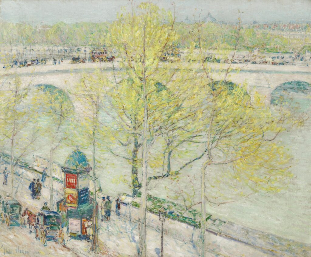 Childe Hassam: Childe Hassam, Pont Royal, Paris, 1897, Cincinnati Art Museum, Cincinnati, OH, USA.
