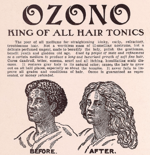 beyond vanity elizabeth block: Ozono hair tonic advertisement, The Colored American Magazine, February 1902. ColoredAmerican.org. Elizabeth L Block, Beyond Vanity, The History and Power of Hairdressing, 2024, MIT Press.
