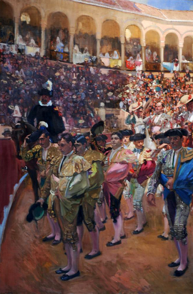 Vision of Spain: Joaquín Sorolla, Vision of Spain: Sevilla. Los toreros (The Bullfighters), 1915, Hispanic Society of America, New York City, NY, USA.
