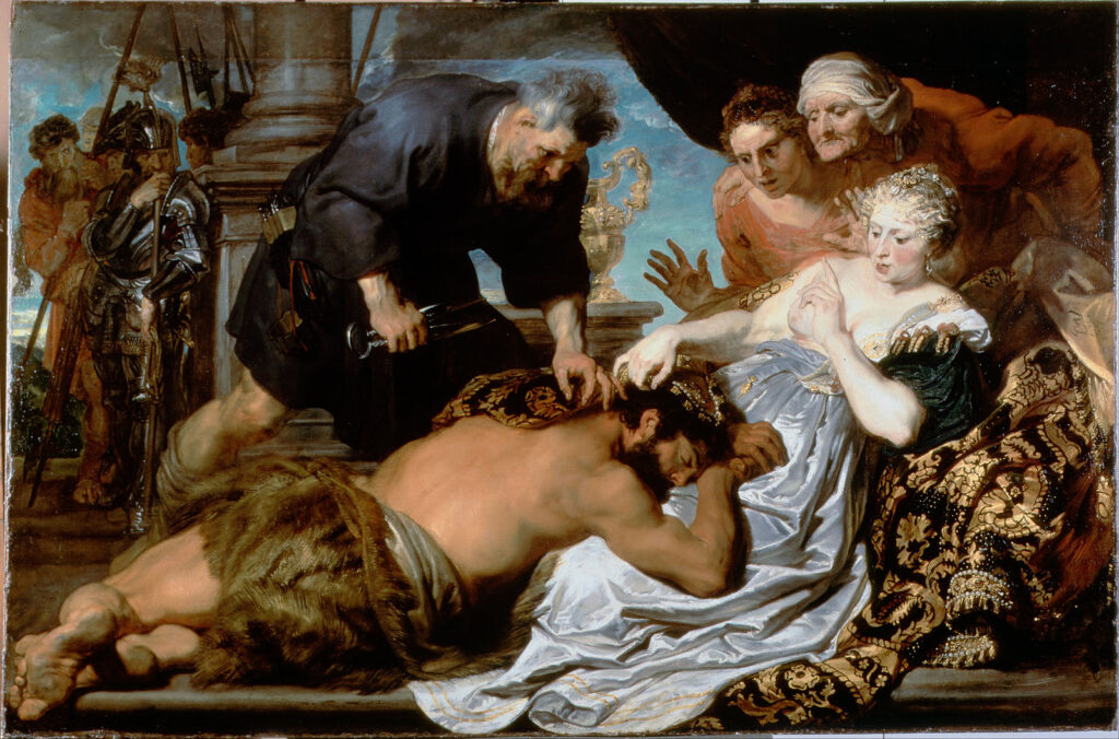 Anthony van Dyck: Anthony van Dyck, Samson and Delilah, 1618-1620, Dulwich Picture Gallery, London, UK.
