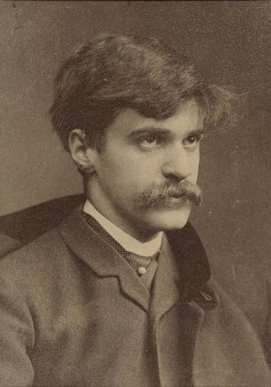 Georgia O'Keeffe and Alfred Stieglitz: Alfred Stieglitz, Self-Portrait, c. 1894, Joseph M. Cohen Family Collection.
