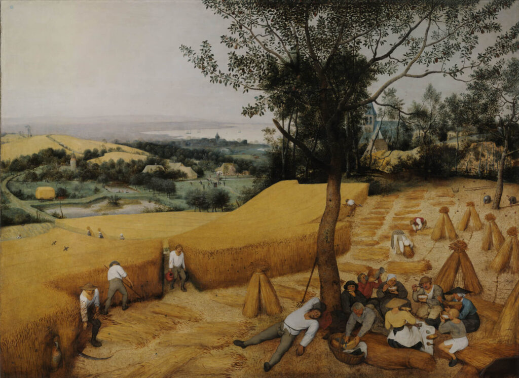 The Harvesters: Pieter Bruegel the Elder, The Harvesters, 1565, Metropolitan Museum of Art, New York City, NY, USA.
