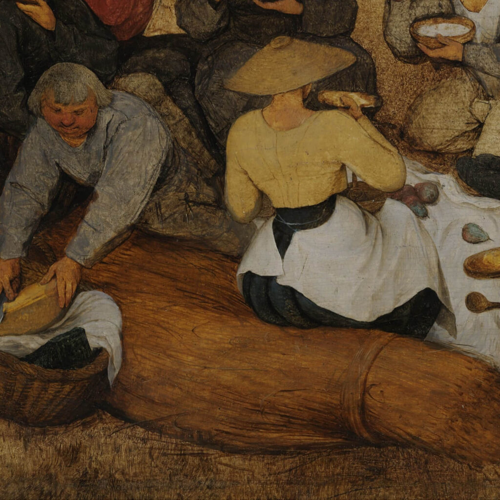 The Harvesters: Pieter Bruegel the Elder, The Harvesters, 1565, Metropolitan Museum of Art, New York City, NY, USA. Detail.
