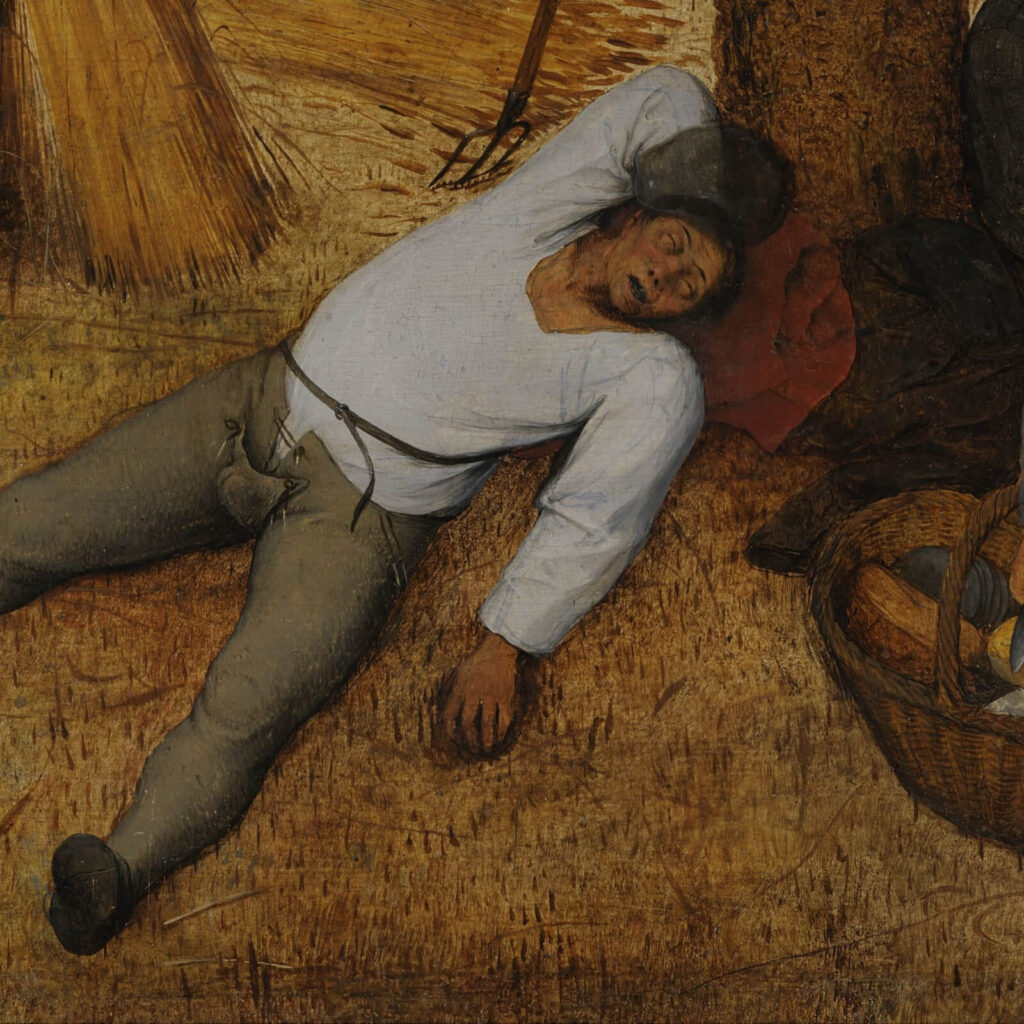 The Harvesters: Pieter Bruegel the Elder, The Harvesters, 1565, Metropolitan Museum of Art, New York City, NY, USA. Detail.
