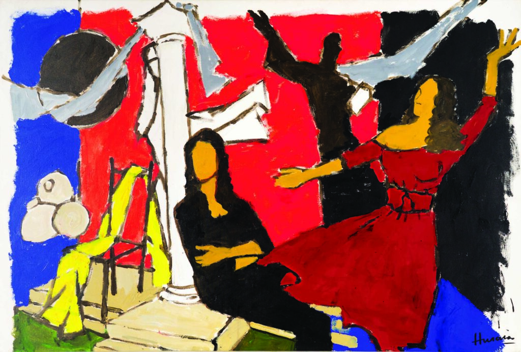 MF Husain: M. F. Husain, Untitled, ca 1990. AstaGuru.
