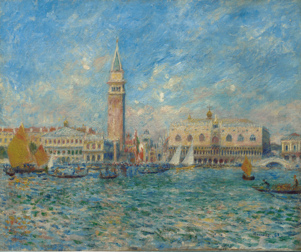 Venice: Pierre-Auguste Renoir, Venice, the Doge’s Palace, 1881, Clark Art Institute, Williamstown, MA, USA.
