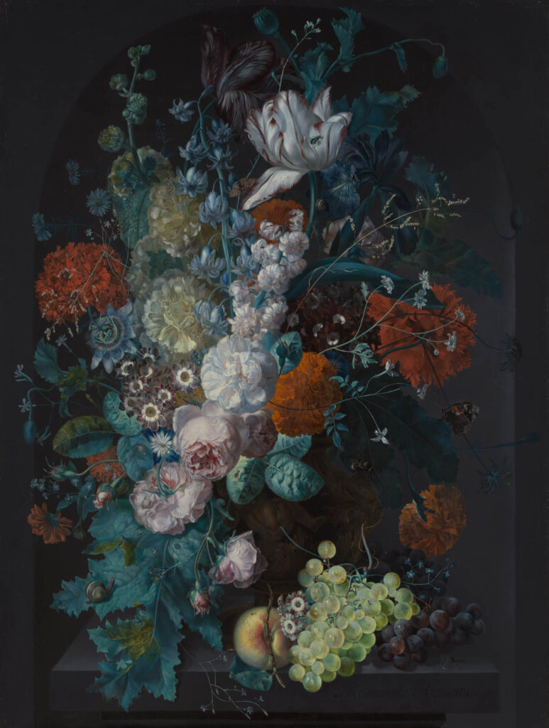 Jan van Huysum: Margareta Haverman, Vase of Flowers, 1716, Metropolitan Museum of Art, New York City, NY, USA.
