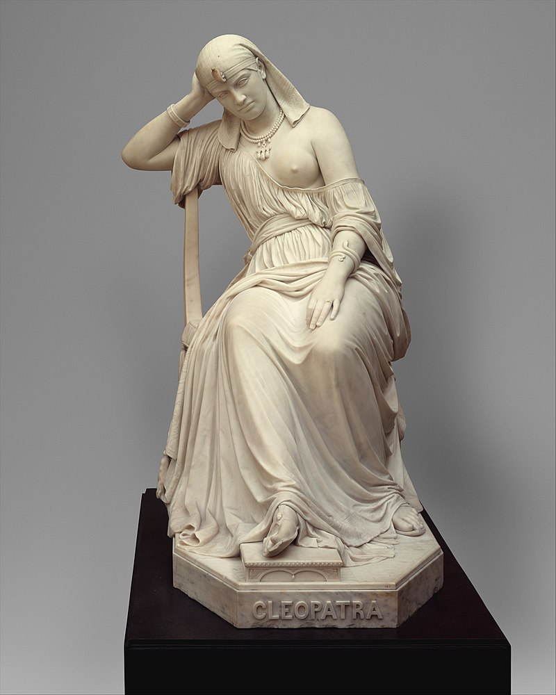 edmonia lewis death of cleopatra: William Wetmore Story, Cleopatra, 1858, Metropolitan Museum of Art, New York City, NY, USA.
