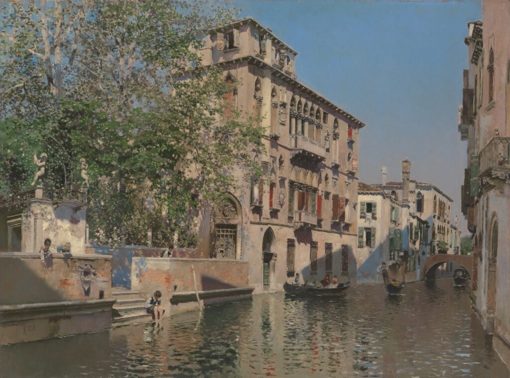 Venice: Martín Rico y Ortega, A Canal in Venice, ca. 1879, Metropolitan Museum of Art, New York City, NY, USA.
