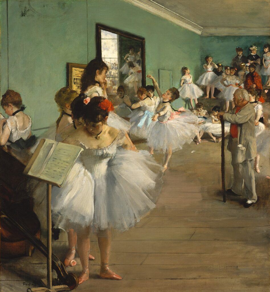 Edgar Degas: Edgar Degas, The Dance Class, 1874, Metropolitan Museum of Art, New York City, NY, USA.
