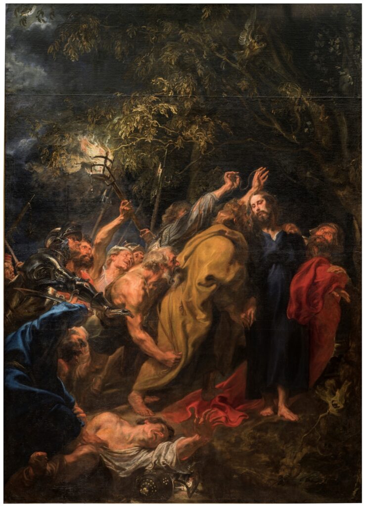 Anthony van Dyck facts: Anthony van Dyck, The Taking of Christ, 1618–1620, Museo del Prado, Madrid, Spain.
