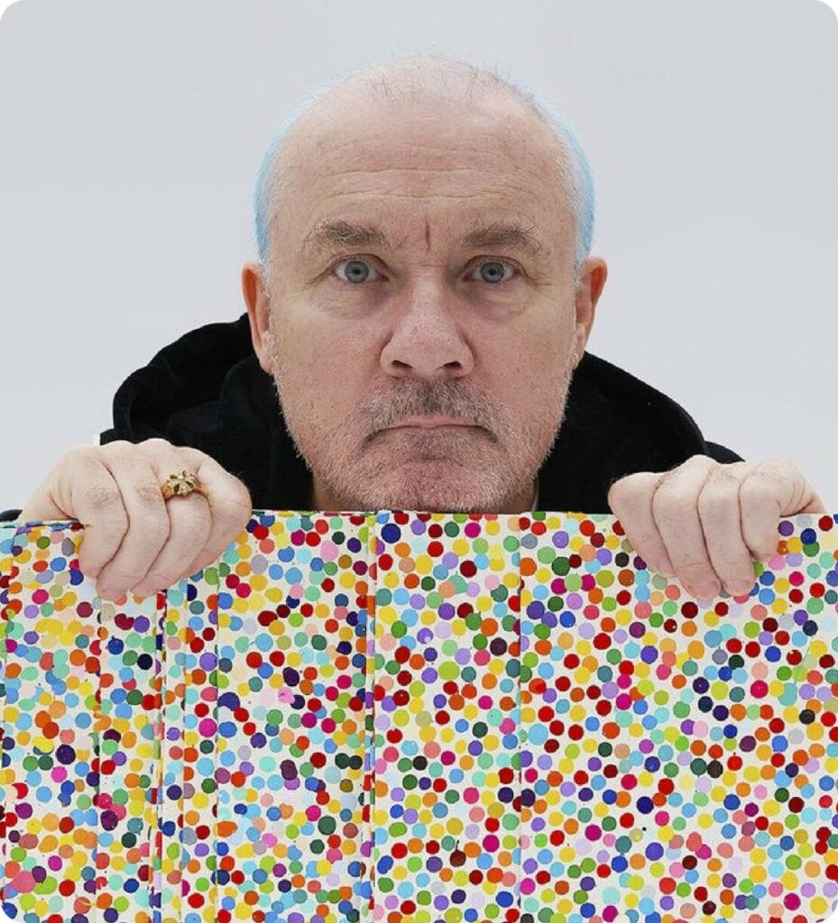 Damien Hirst: Portrait of Damien Hirst. Galeries Bartoux.
