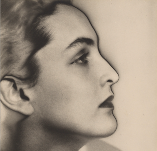 Meret Oppenheim: Man Ray, Solarized portrait of Meret Oppenheim, 1933, Museum of Modern Art, New York City, NY, USA.
