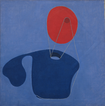 Meret Oppenheim: Meret Oppenheim, Red Head, Blue Body, 1936, Museum of Modern Art, New York City, NY, USA. WikiArt.
