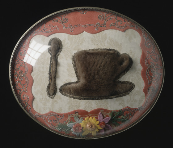 Meret Oppenheim: Meret Openheim, Souvenir of Luncheon in Fur, 1972, Los Angeles County Museum of Art, Los Angeles, CA, USA.
