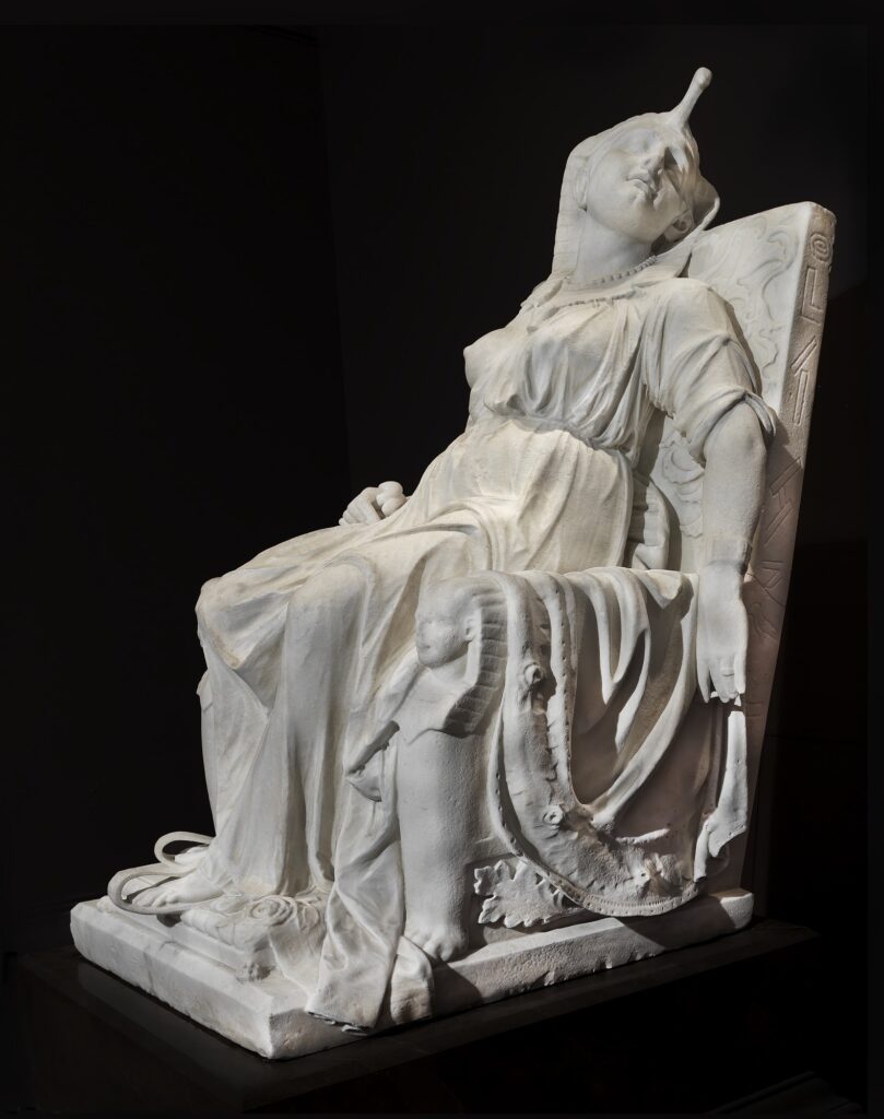 edmonia lewis death of cleopatra: Edmonia Lewis, The Death of Cleopatra, 1876, Smithsonian American Art Museum, Washington, DC, USA.
