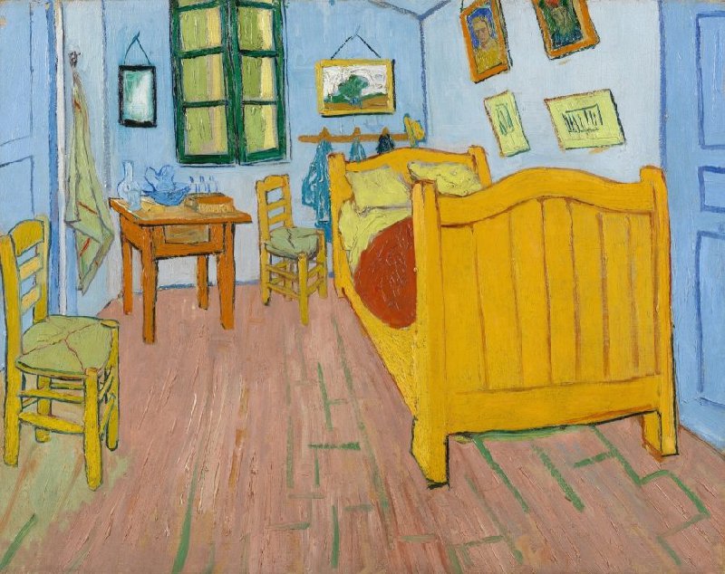 Vincent van Gogh paintings: Vincent van Gogh, The Bedroom, 1888, Van Gogh Museum, Amsterdam, Netherlands.
