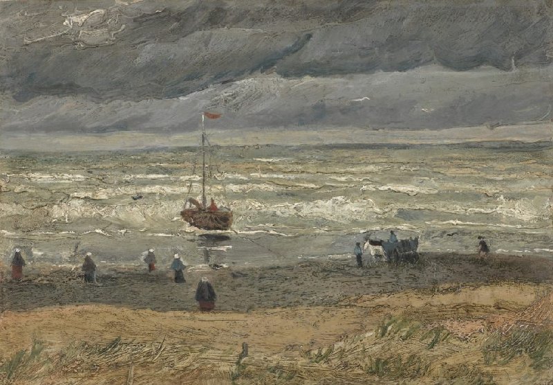 Vincent van Gogh paintings: Vincent van Gogh, View of the Sea at Scheveningen, 1882, Van Gogh Museum, Amsterdam, Netherlands.
