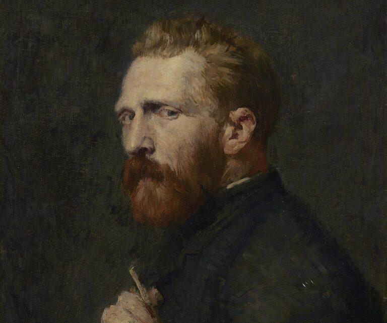 Vincent van Gogh paintings: John Peter Russell, Portrait of Vincent van Gogh, 1886. Van Gogh Museum, Amsterdam Netherlands. Detail.
