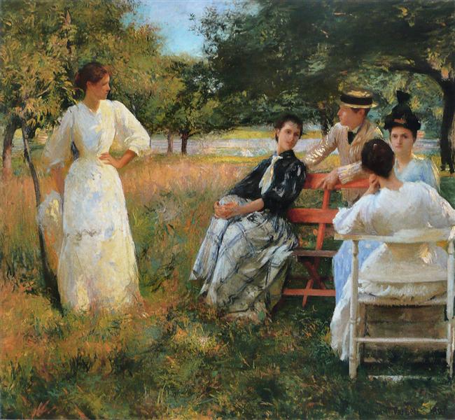 American Impressionists: Edmund C. Tarbell, In the Orchard, 1891, Terra Foundation for American Art, Chicago, IL, USA.
