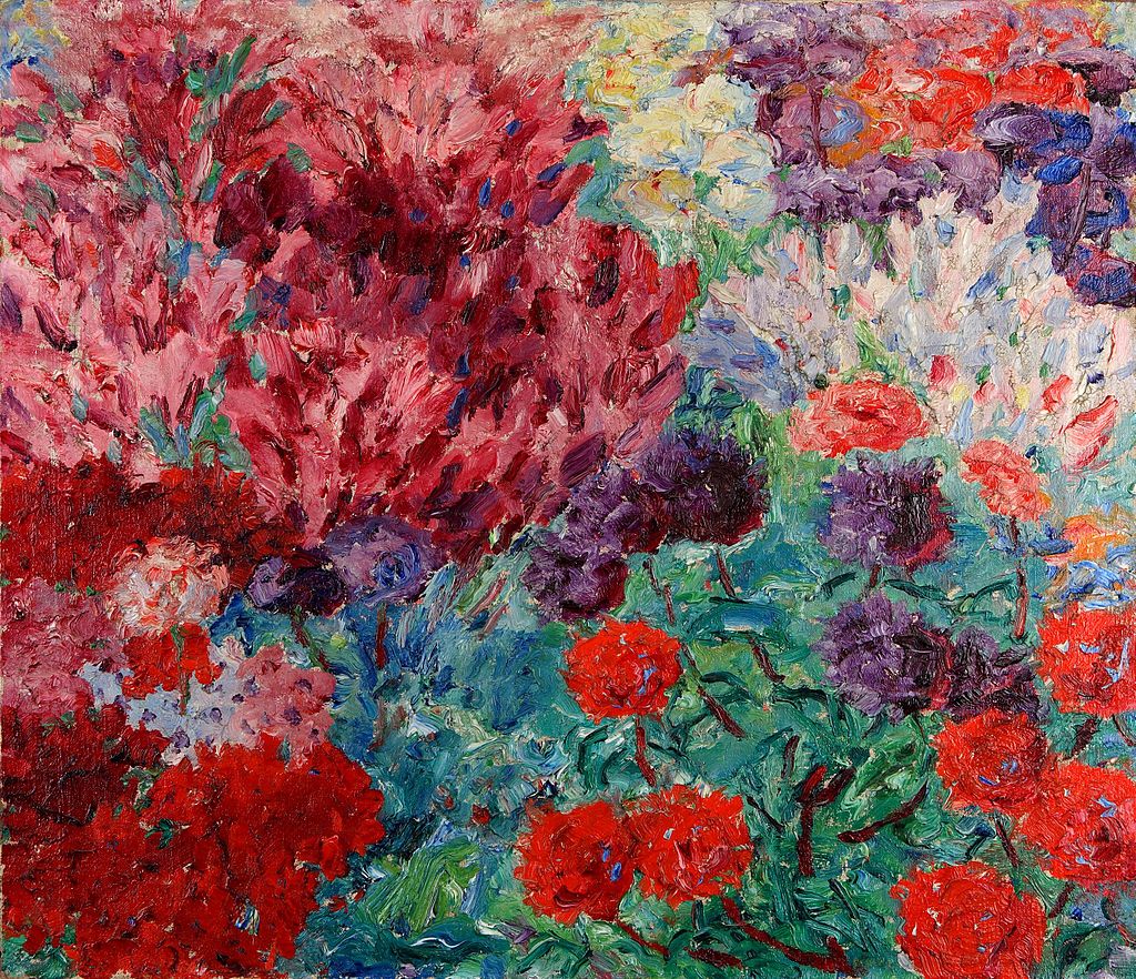 emil nolde: Emil Nolde, Flower Garden, 1908, Samuelis Baumgarte Gallerie.
