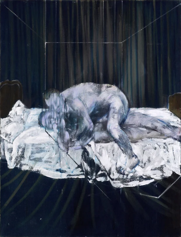 Francis Bacon paintings: Francis Bacon, Two Figures, 1953. Francis Bacon Estate.
