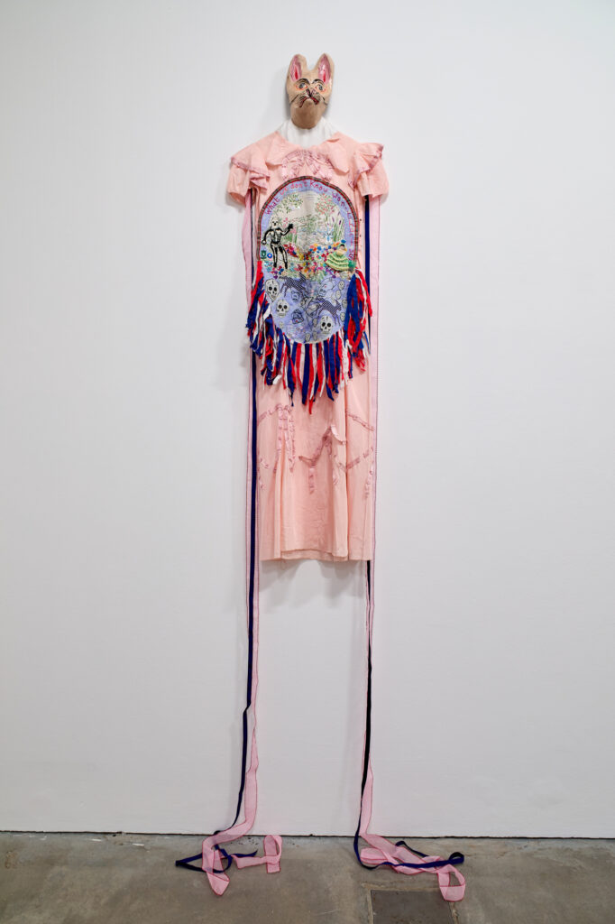 Friends in Love and War: Delaine Le Bas, What We Don’t Know Won’t Hurt Us? (Self-Portrait), 2006–2018. Mixed media sculpture. 293 x 54 cm. © British Council Collection. Photo Alexander Christie. Courtesy of the artist.
