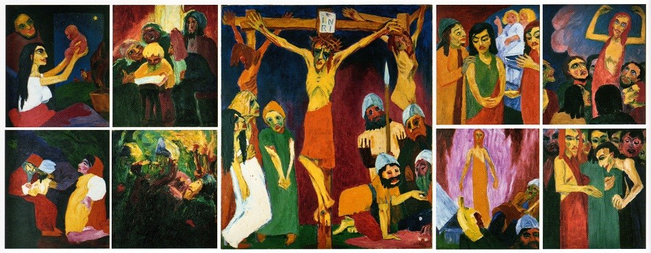 emil nolde: Emil Nolde, The Life of Christ, 1911–1912. USA Art News.
