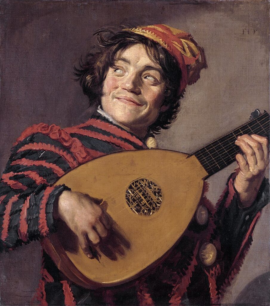 Artworks to improve mood: Artworks to Improve Your Mood: Frans Hals, Portrait of a Jester with a Lute (The Lute Player), 1623–1624, Louvre, Paris, France.
