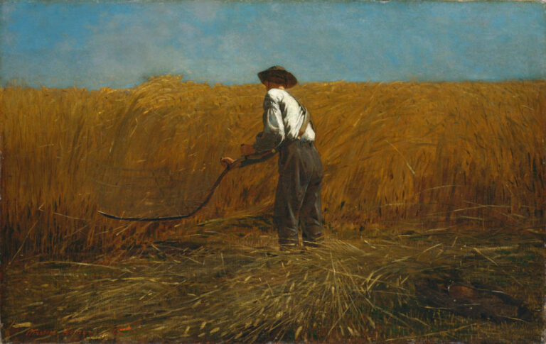 Harvest in Art: Winslow Homer, The Veteran in a New Field, 1865, Metropolitan Museum of Art, New York City, NY, USA.
