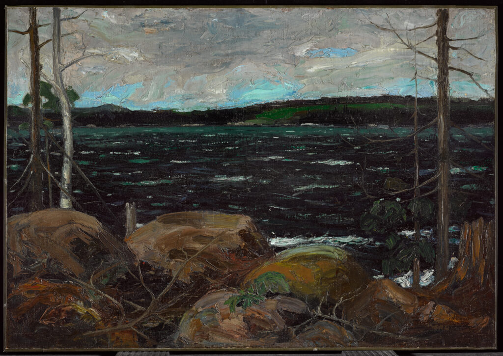 Tom Thomson: Tom Thomson, A Northern Lake, 1912–1913, Art Gallery of Ontario, Toronto, Canada.
