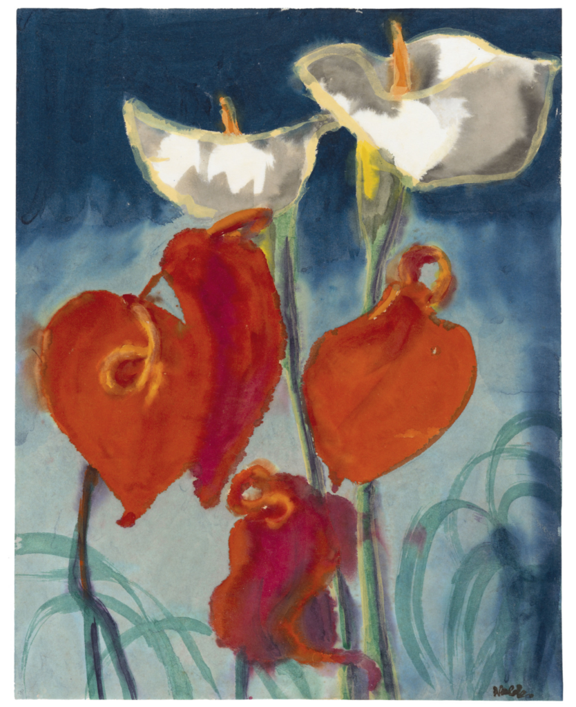 emil nolde: Emil Nolde, Callas und Anthurien, c. 1925. Artsy.
