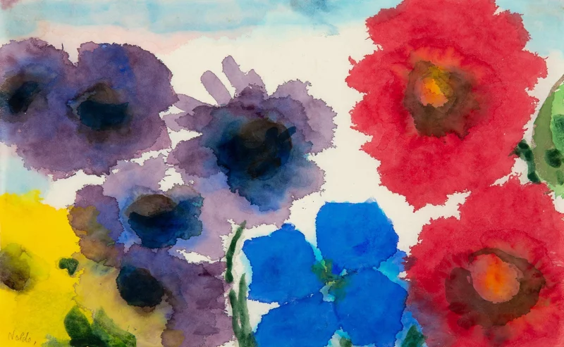 emil nolde: Emil Nolde, Summer Flowers, c. 1945–1950. Artsy.
