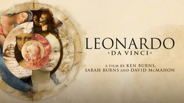 Ken Burns Leonardo da Vinci: Cover image for Ken Burns, Sarah Burns, David McMahon, Leonardo da Vinci, 2024, Florentine Films and WETA.
