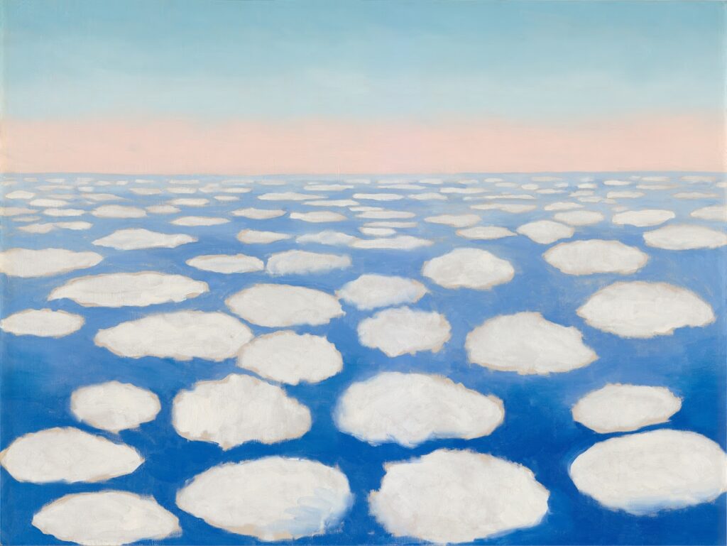 Artworks to improve mood: Artworks to Improve Your Mood: Georgia O’Keeffe, Above the Clouds I, 1962–1963, Georgia O’Keeffe Museum, Santa Fe, NM, USA.
