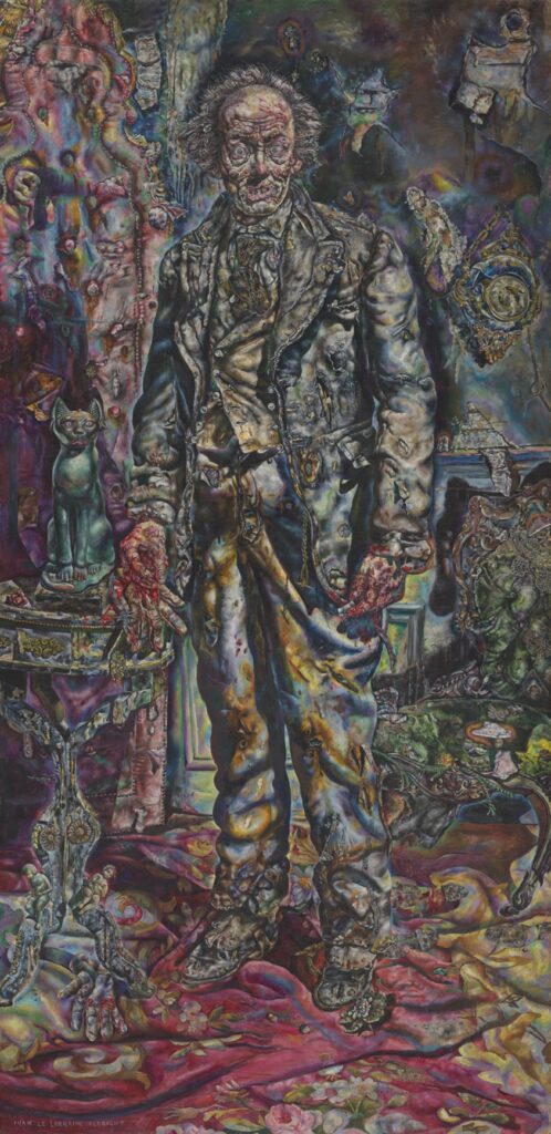 halloween paintings: 10 Halloween Paintings: Ivan Albright, Picture of Dorian Gray, 1943–1944, Art Institute of Chicago, Chicago, IL, USA.
