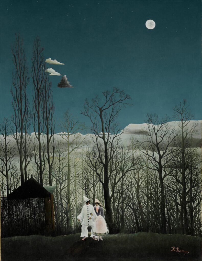 Henri Rousseau paintings: Henri Rousseau, Carnival Evening, 1886, Philadelphia Museum of Art, Philadelphia, PA, USA.
