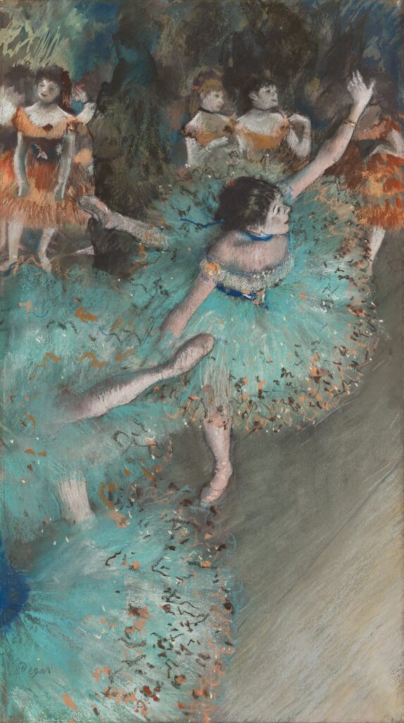 DailyArt Shop: Edgar Degas, Swaying Dancer (Dancer in Green), 1877–1879, Thyssen-Bornemisza Museum, Madrid, Spain.
