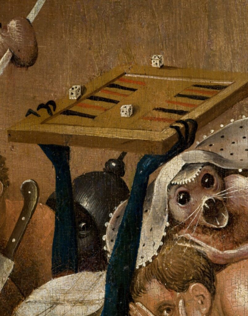 The Fight Between Carnival and Lent: Hieronymus Bosch, The Garden of Earthly Delights, c. 1500, Museo del Prado, Madrid, Spain. Detail.
